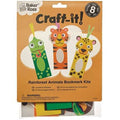 KIDO Solid Beech Wood Animal Bookmark Set (Set of 4)