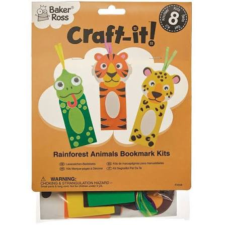 KIDO Solid Beech Wood Animal Bookmark Set (Set of 4)